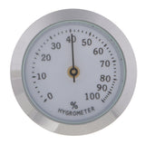Max Professional Cigar Hygrometer Cigar Humidor Humidifier Hygrometer Silver