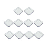 Maxbell 10 Pieces Press on Nail Storage Box Nail Packing Box for Home Use Nail Salon Clear
