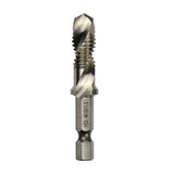 Maxbell Hand Tap Drill Bits M3 M4 M5 M6 M8 M10 Metalworking Tools M10x1.5mm Silver