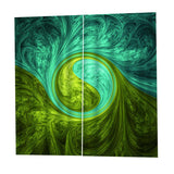 Max 2 Panels Polyester Waterproof 3D Curtain Drapes for Bedroom Decor Style D