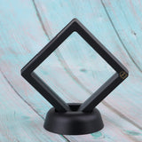 Max 10 Pcs Display Box Case Stand Holder for Coins Collection & Protection Black