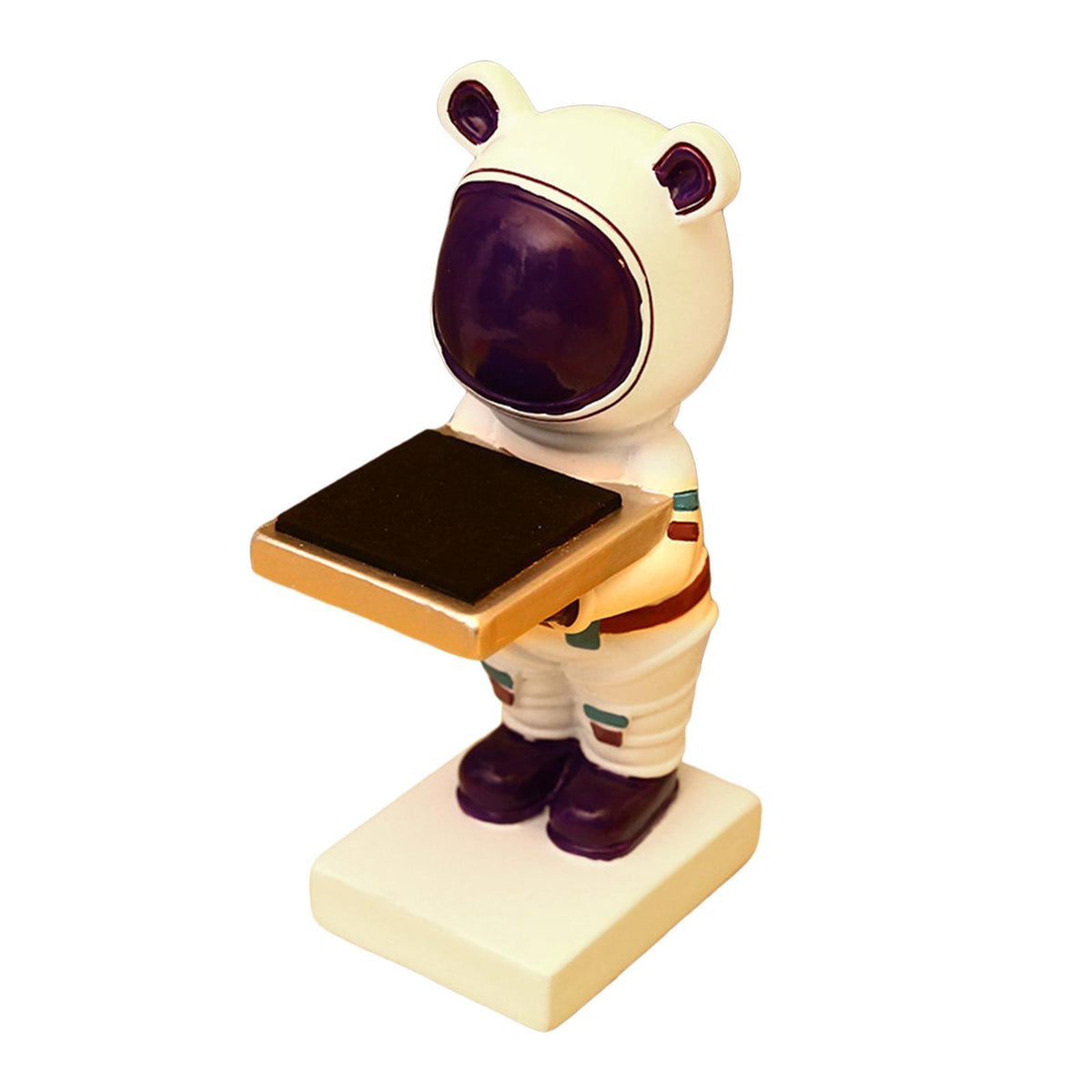 Maxbell Watch Display Stand Figurine Model for Watch Necklace Home office White Bear