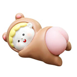 Maxbell Funny Car Interior Ornament Doll Cartoon Doll Toy for Holiday Windowsill Toy Brown