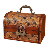 Maxbell Vintage Jewelry Storage Box Decorative Wooden for Necklace Women Gifts Style B