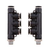 Max 2 Pieces Air Water Hose Tube 5 Way Push In Pneumatic Fittings DPKB-DPKB10