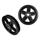 Maxbell 2x Durable Sliding Barn Door Pulleys Roller Wheels Hardware Door Runner