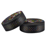 Maxbell 2Pcs Bicycle Handlebar Tape PU Leather Fishing Rod Wrap End Plugs Assorted