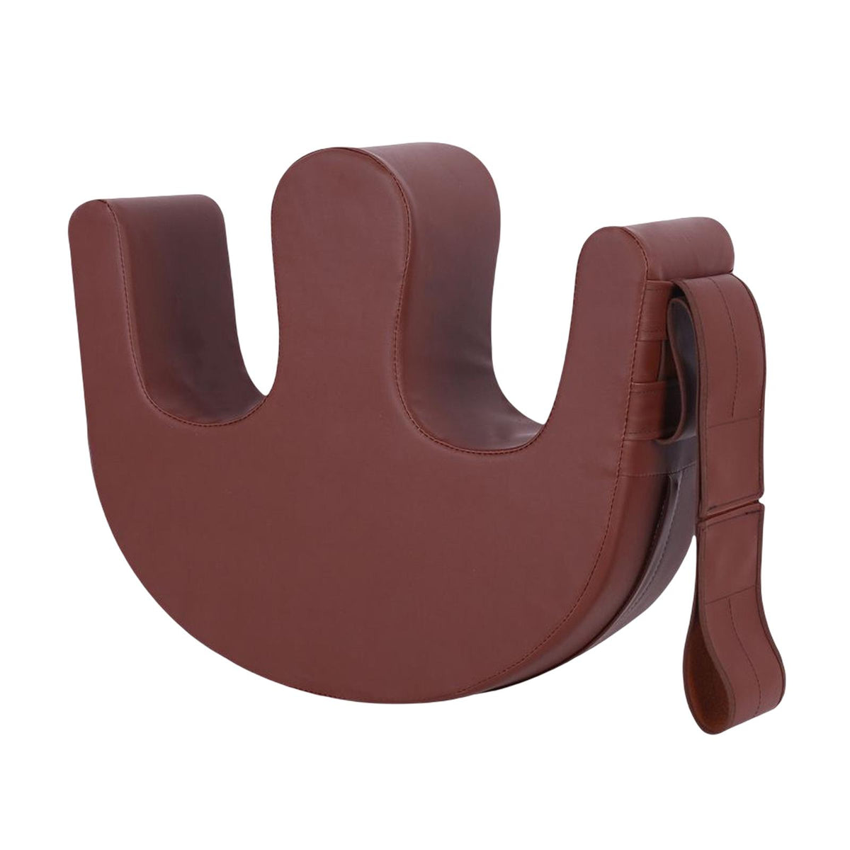 Maxbell Bed Turn Over Cushion Transfer Pad for Elder Patient Leg Pad Nursing Tool Brown with Strap