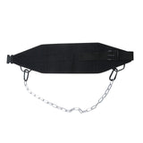Maxbell Weightlifting Dipping Belt with Chain Accs Tool Waist for Gym Exercise