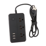 Maxbell US Plug Electrical Socket Extension Power Strip 3.5A 3 USB Charger Adapter