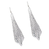 Maxbell Long Tassels Dangle Earrings Large Bohemia Party Earrings for Ladies Bride Silver