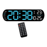 Maxbell Digital Alarm Clock with Temperature Display for Living Room NightStand Dorm Blue