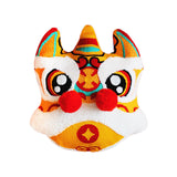 Maxbell Lion Throw Pillow Case Chinese New Year Cushion Cover for Sofa Orange 42cmx42cm