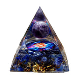 Maxbell Pyramid Crystal Sphere Ball Gravel Energy Tower for Car Home Ornaments 5cm