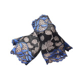 Maxbell Fingerless Gloves Sunscreen Summer Accessories Women Lace Gloves for Costume Dark Blue