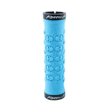 Maxbell Bike Handlebar Sleeve Rubber Bicycle Lock on Anti slip Grip Blue Skull