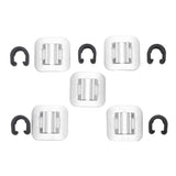 Maxbell 5 Sets Bicycle Brake Cable Line Fixing Clip Mountain Bike Wire Holder Sliver