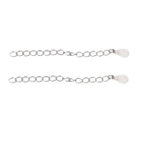 Max 2 Pieces Sterling Silver Bracelet Anklet Chain Jewelry Making Sliver 5cm