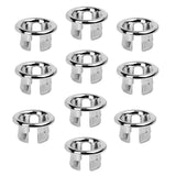 Maxbell 10Pcs Sink Overflow Cap Overflow Cover Vanity Sink Overflow Cap for Kitchen Hollow