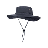 Maxbell Sun Hat Wide Brim Foldable Bucket Hat Sunhat for Summer Travel Fishing Hat M Dark Gray