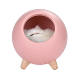 Max USB Rechargeable Creative Cat Pet House Ambient Light LED Night Light Pink