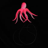 Maxbell Lifelike Artificial Octopus Glowing Aquarium Decoration Ornament Red