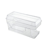 Maxbell 2 Tier Automatic Rolling Drink Storage Rack Can Dispenser for Pantry with Lid