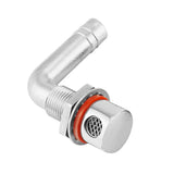 Max 15mm 316 Stainless Steel 90 Degree Bend Boat/ Yacht / Car Gas Fuel Tank Vent