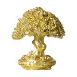 Maxbell Chinese Resin Fortune Money Tree Statue Feng Shui Decor New Year Gift Bonsai Size S