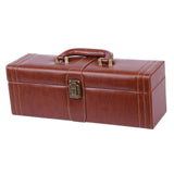 Maxbell PU Leather Wine Box Vintage Style for Celebrations New Year Anniversary Single Slot