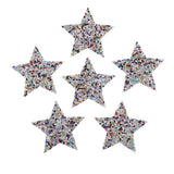 Maxbell 6Pcs Star Design Iron on Patch for Clothes T-Shirt DIY Applique Multicolored