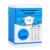 Maxbell Electronic Cash Roller Piggy Bank Coin Money Saving Box Kids Toy Blue Dog