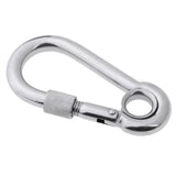 Maxbell Stainless Steel Safety Carabiner Clip Hook Camping Climbing Hammock 11x120mm