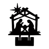 Maxbell Jesus Ornament Holy Family Statue Figurines Jesus Birth Black Style B
