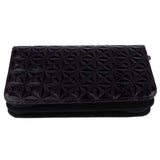 Maxbell PU Leather Hair Scissors Shears Case Hairdressing Tool Pouch Bag Dark purple