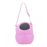 Maxbell Pet Small Animal Carrier Bag Travel Warm Cage Hamster Pouch Pink 17x14cm