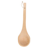 Max 15in Straight Long Handle Wooden Spoon Wooden Sauna Ladle Kitchen Soup Spoon