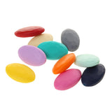 Maxbell Silicone Teething Beads Breastfeeding Nursing Necklace Sensory Tool  Flat - Multicolor