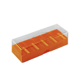 Maxbell Acrylic Chips Tray Holds 100 Chips Carrier for Family Party Game Clay Chips Brown With Lid