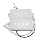 Max Electric Bass Open Humbucker Pickups Bridge Neck for 4-String PB Bass White