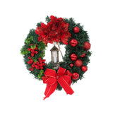 Maxbell Artificial Christmas Wreath Winter Wreath Garland for Holiday Outdoor Decor 40cm