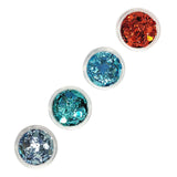 Maxbell 4Pcs Sparkle Sequin Flake Chunky Glitter for Nano Tapes Pedicure Phone Cases Style C