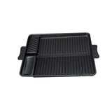 Maxbell Aluminum Alloy Grill Pan Griddle Plate Meat Steak for Cooking Camping