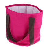 Maxbell Portable Folding Washbasin Bucket Foldable Camping Water Pot Rose red