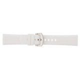Maxbell Silicone Rubber Sport Replacement Watch Band Straps Silver Buckle 19mm
