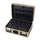 Maxbell Large Barber Salon Tool Storage Travel Carry Case Hairdresser Organizer Box Golden