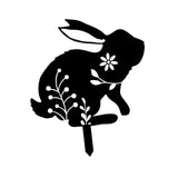 Maxbell Garden Stakes Rabbit acrylic Garden Statues Decorative for Outdoor Style A