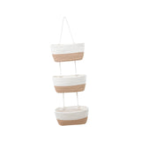 Maxbell Hanging Basket Space Saving Cotton Wall Shelf for Kids Room Bathroom Kitchen Style C