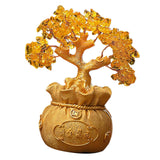 Maxbell Feng Shui Money Tree Tabletop Ornament for Indoor Spring Festival Decoration M StyleC