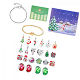 Maxbell Christmas Advent Calendar Kit DIY Bracelet Kit Jewelry Gift Set for Women Style E